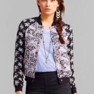 Free People Floral Bomber